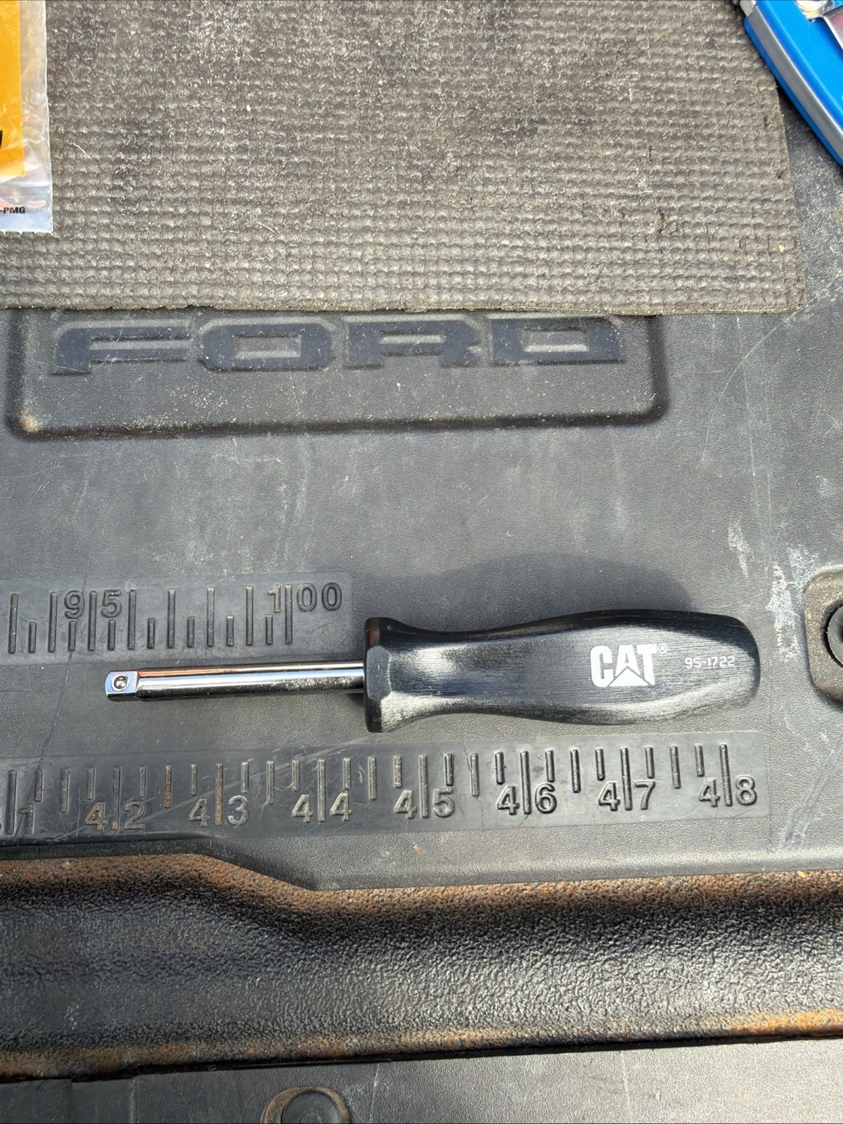 Rare Caterpillar CAT tools By Snapon USA 1/4” Spinner Screwdriver Black Hard Hdl