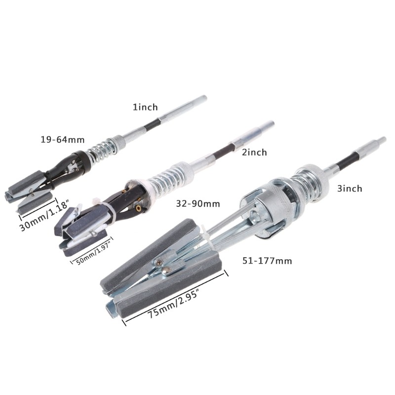 3 Legs Adjustable Brake Cylinder Hone Piston With 3 Grinding Stones Tool