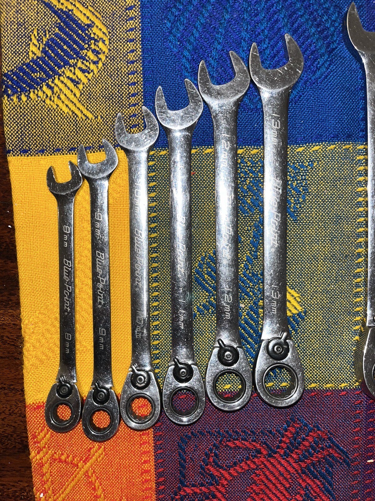 Blue Point Metric Combination Ratch Reversible Wrench Set BOERM712 14mm Missing