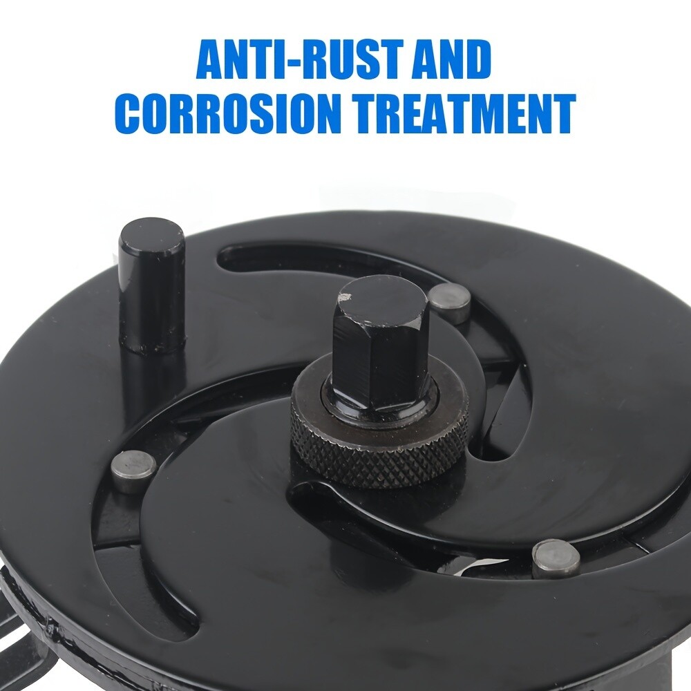 3-Jaw Adjustable Fuel Tank Lid Wrench, 87-170mm Range, Conductive Material, Pump