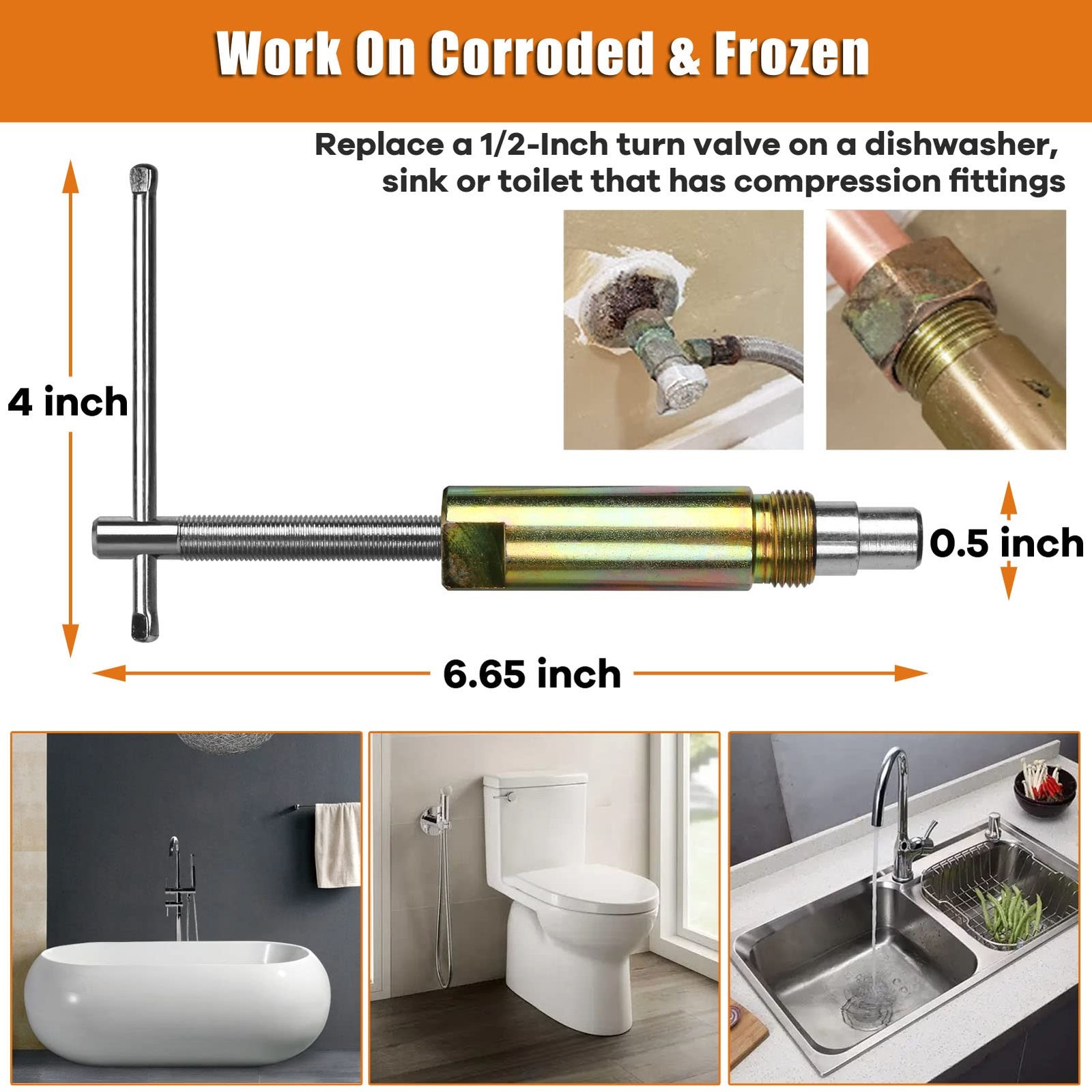 Compression Sleeve Puller Tool Remove Nut & Ferrule Of Pipe 03943, Sleeve…