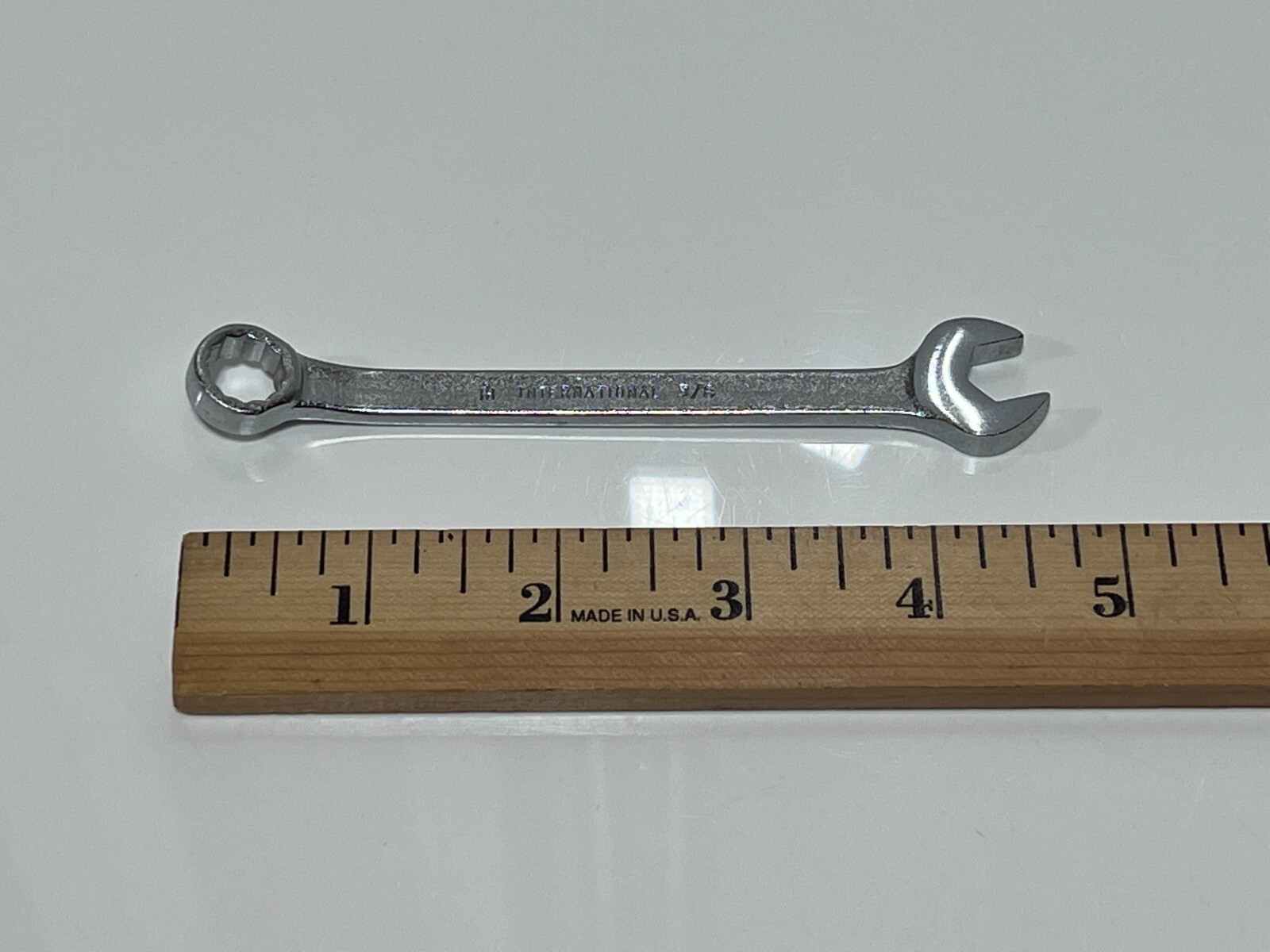 IH International Harvester 999435R1 NOS USA Made 3/8” SAE Combination Wrench