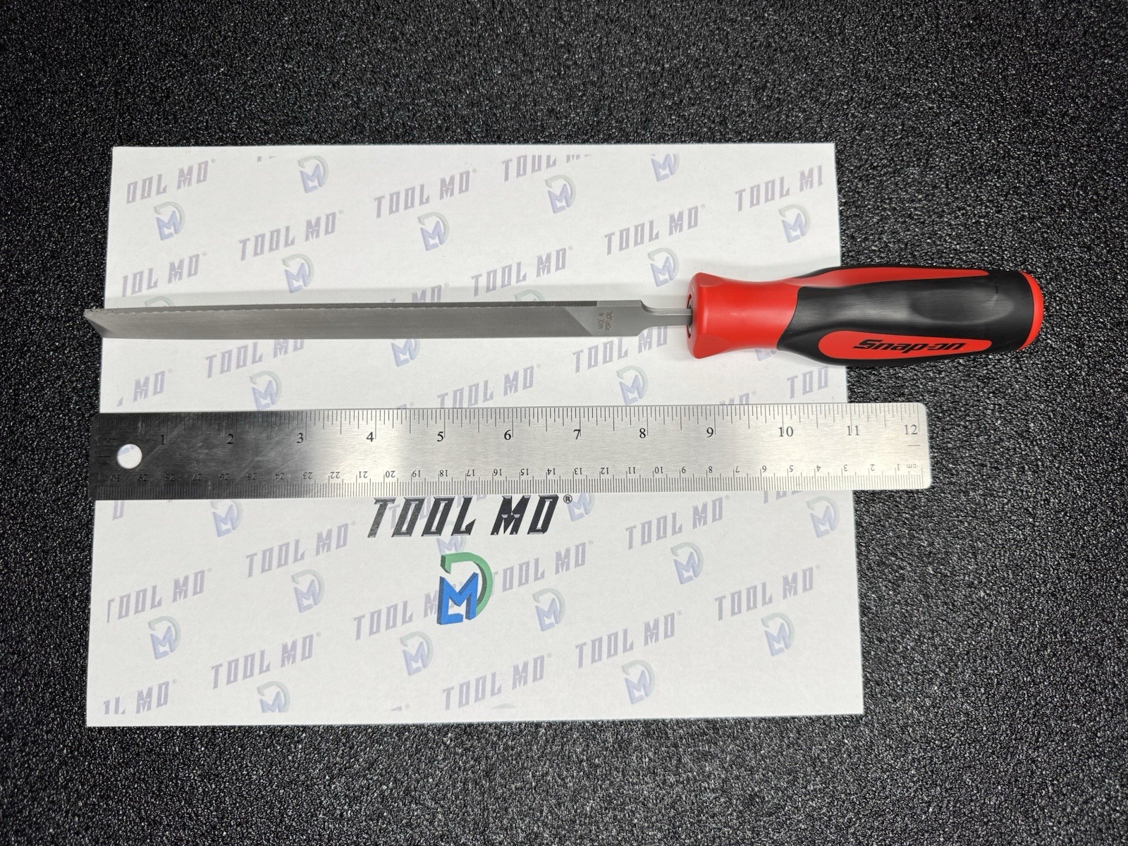 Snap-on Tools NEW RED Soft Grip Flat 8” Length Blade Mill File SGHF615B 8MA