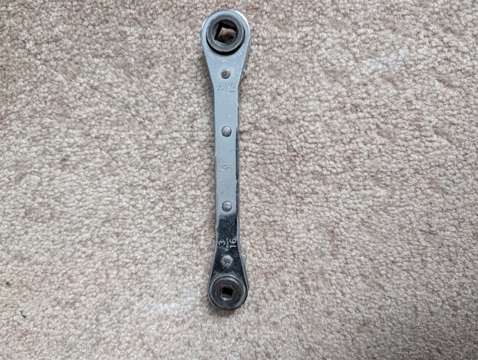 PROTO 1112 REFRIGERATION WRENCH 1/4″ x 3/8″ SQUARE & 3/16″ x 5/16″ SQUARE