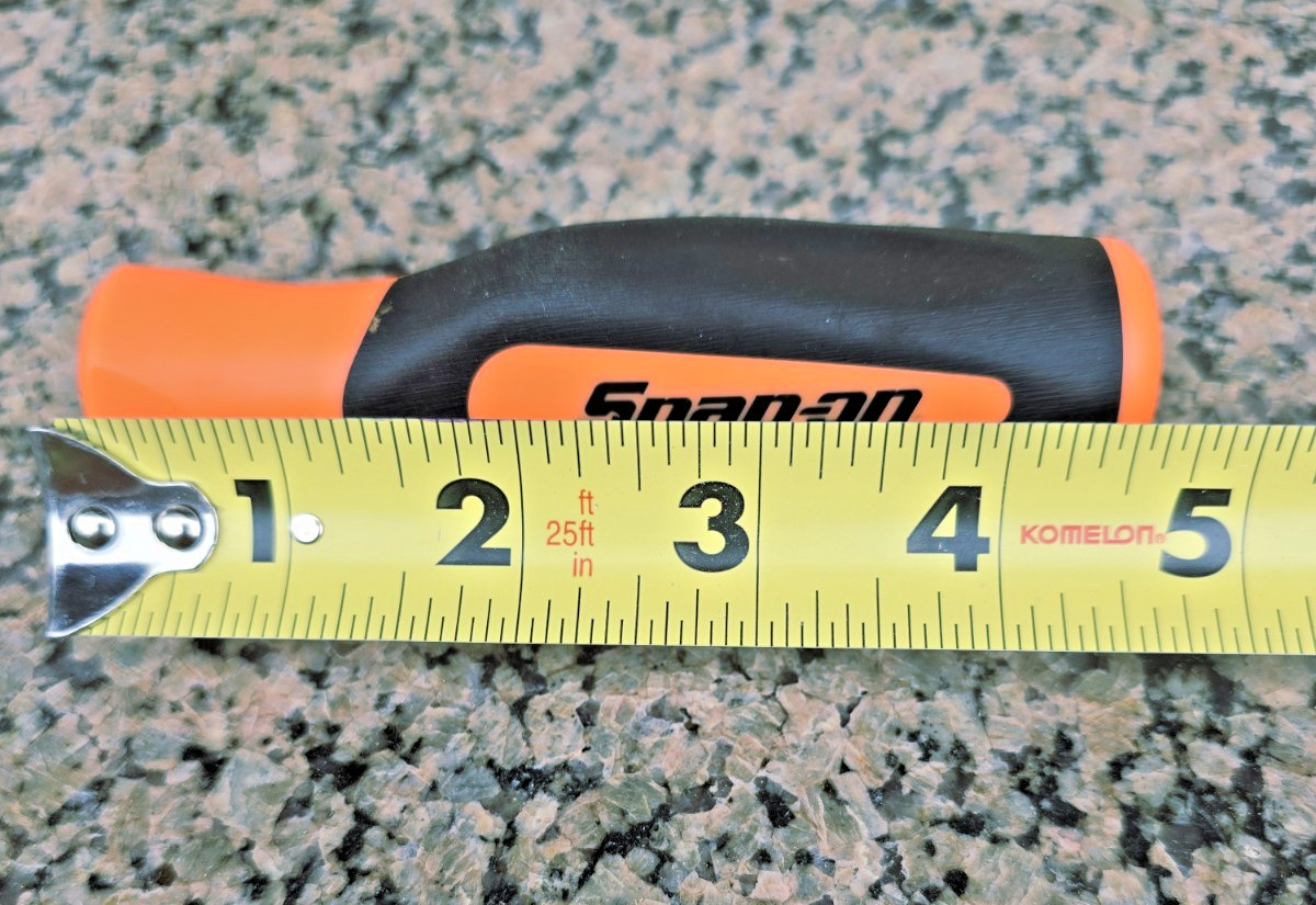 SNAP-ON TOOLS 4-3/4″ ELECTRIC ORANGE & BLACK REPLACEMENT REPAIR Soft Grip HANDLE
