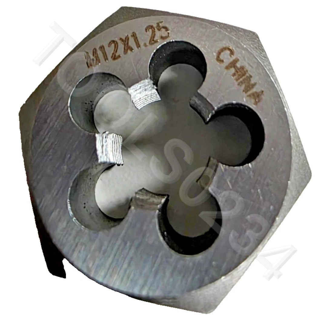 6642 ZR M12 X 1.25 Metric 1″ Hex Die Irwin 9742 Carbon Steel 12MM USA Rethread