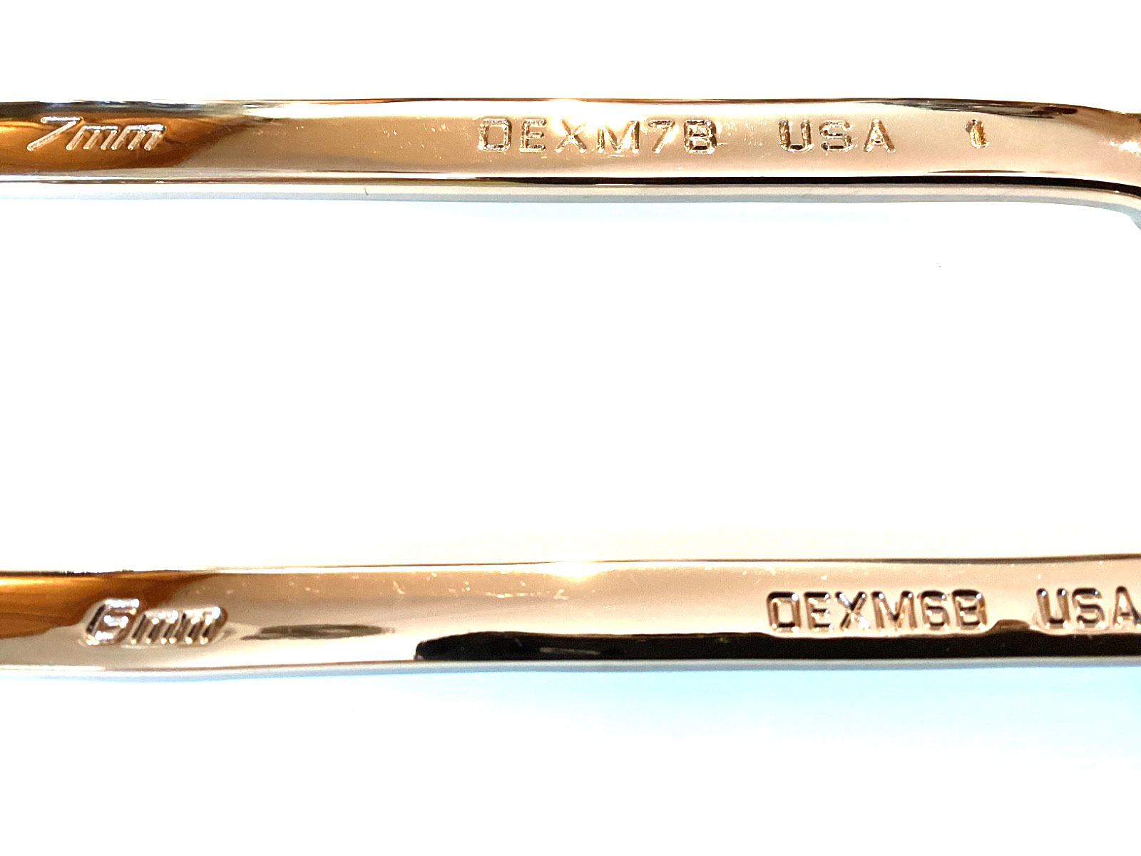 Snap On USA NEW 2 Piece 6MM 7MM Metric Add On Chrome Wrench Set OEXM6B OEXM7B