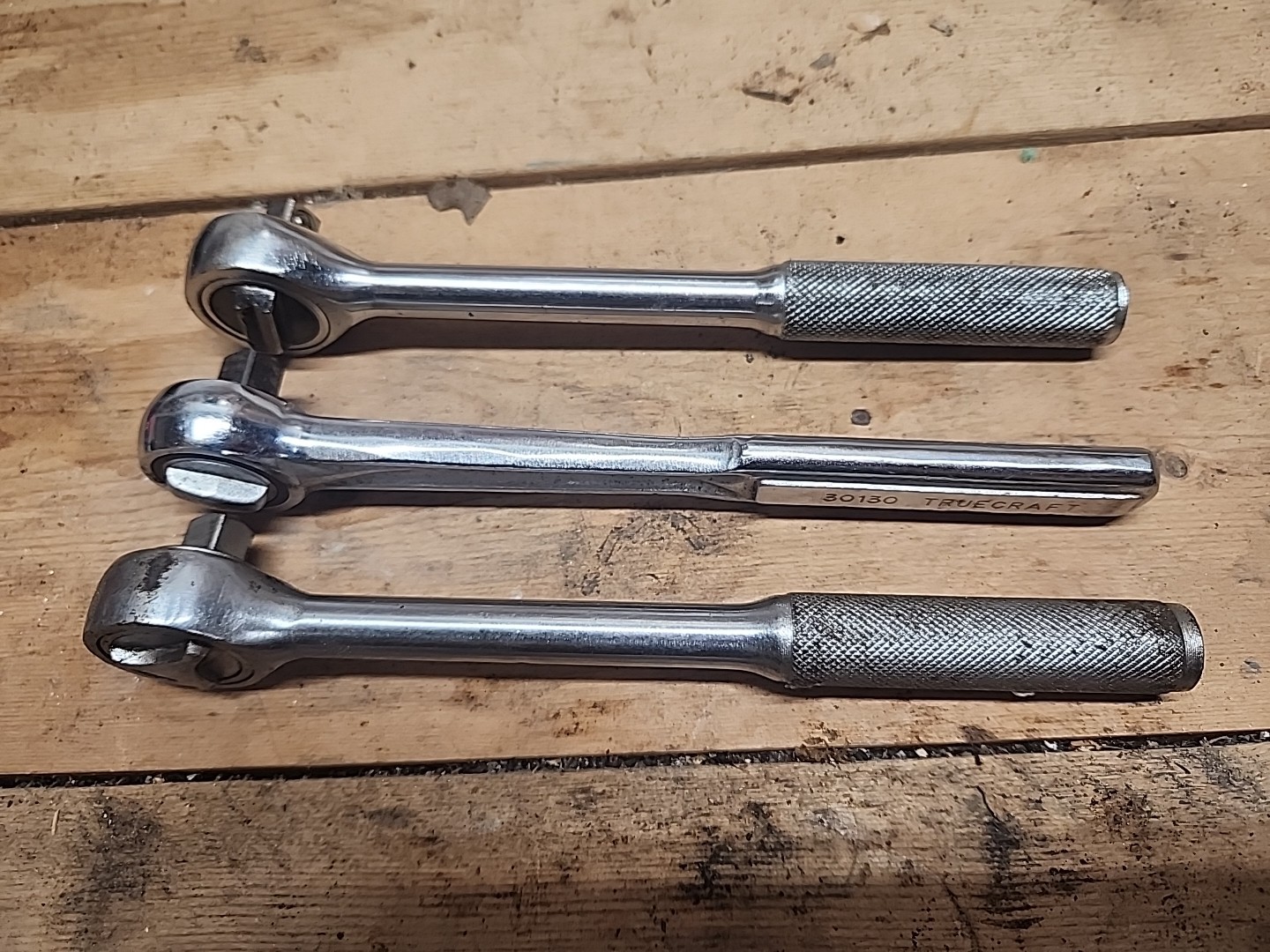 Truecraft 30130 3/8” Drive Ratchet & 2 Others All Made In Japan 3/8″ Vintage