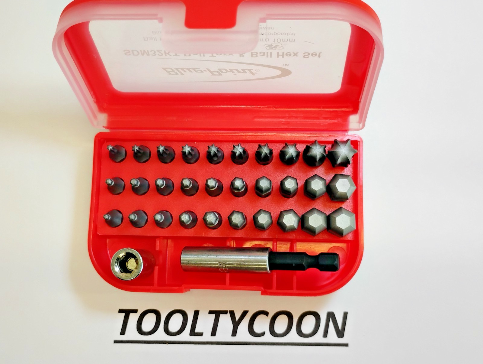 Blue Point TOOLS NEW Bit SET Ball Hex 32pc RED SDM32KT
