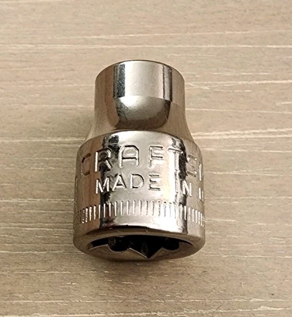 Craftsman USA 9mm Socket 6 Point 3/8″ Drive Inverted G2 43541