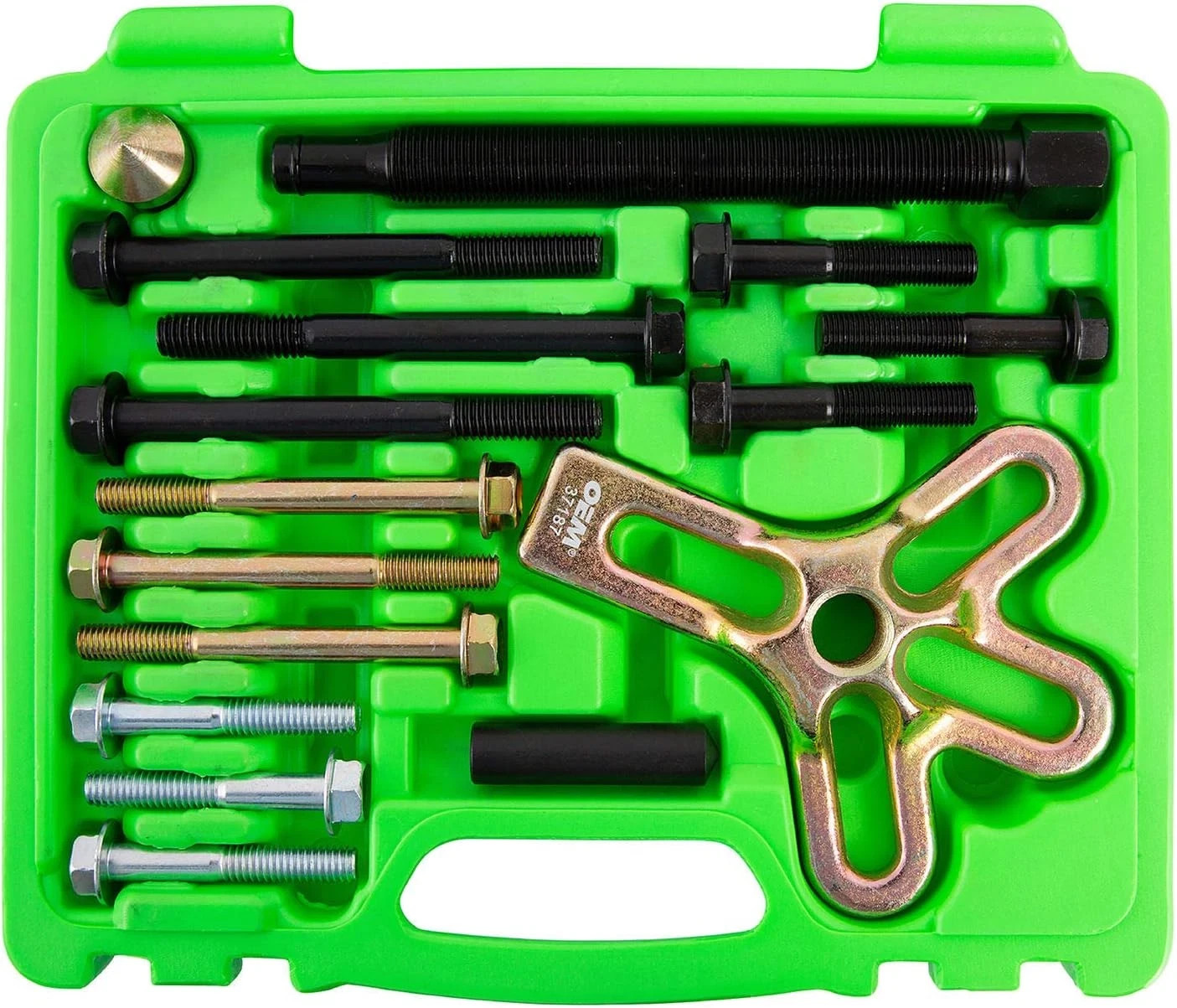37187 Harmonic Balancer Puller Kit – Heat-Treated Steel Puller Yoke for Gear, St