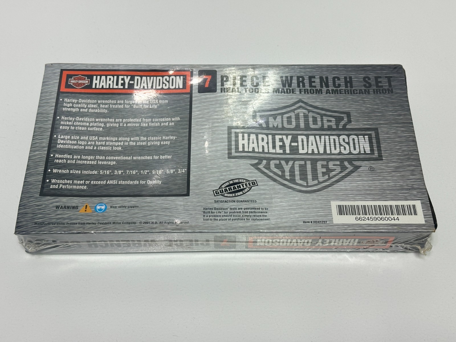 🇺🇸 Harley Davidson HD USA American Iron 7 Piece SAE Full Polish Wrench Set NEW
