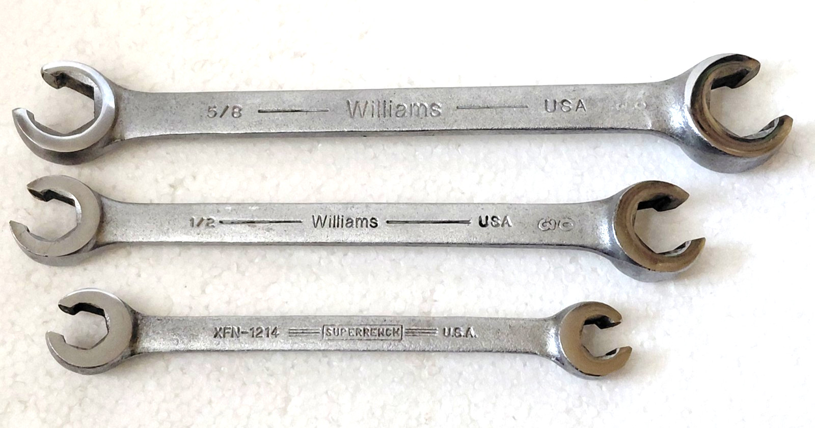 Williams Superrench Flare Nut Wrenches 3/8″ x 7/16″, 1/2″ x 9/16″, 5/8″ x 11/16″