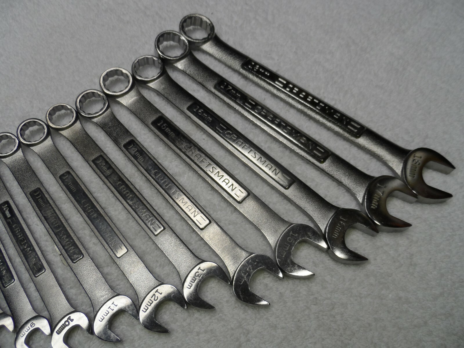 Craftsman Metric MM Combination Wrench Set, USA NOS, 12 pt, 8 to 18mm – 11 pcs