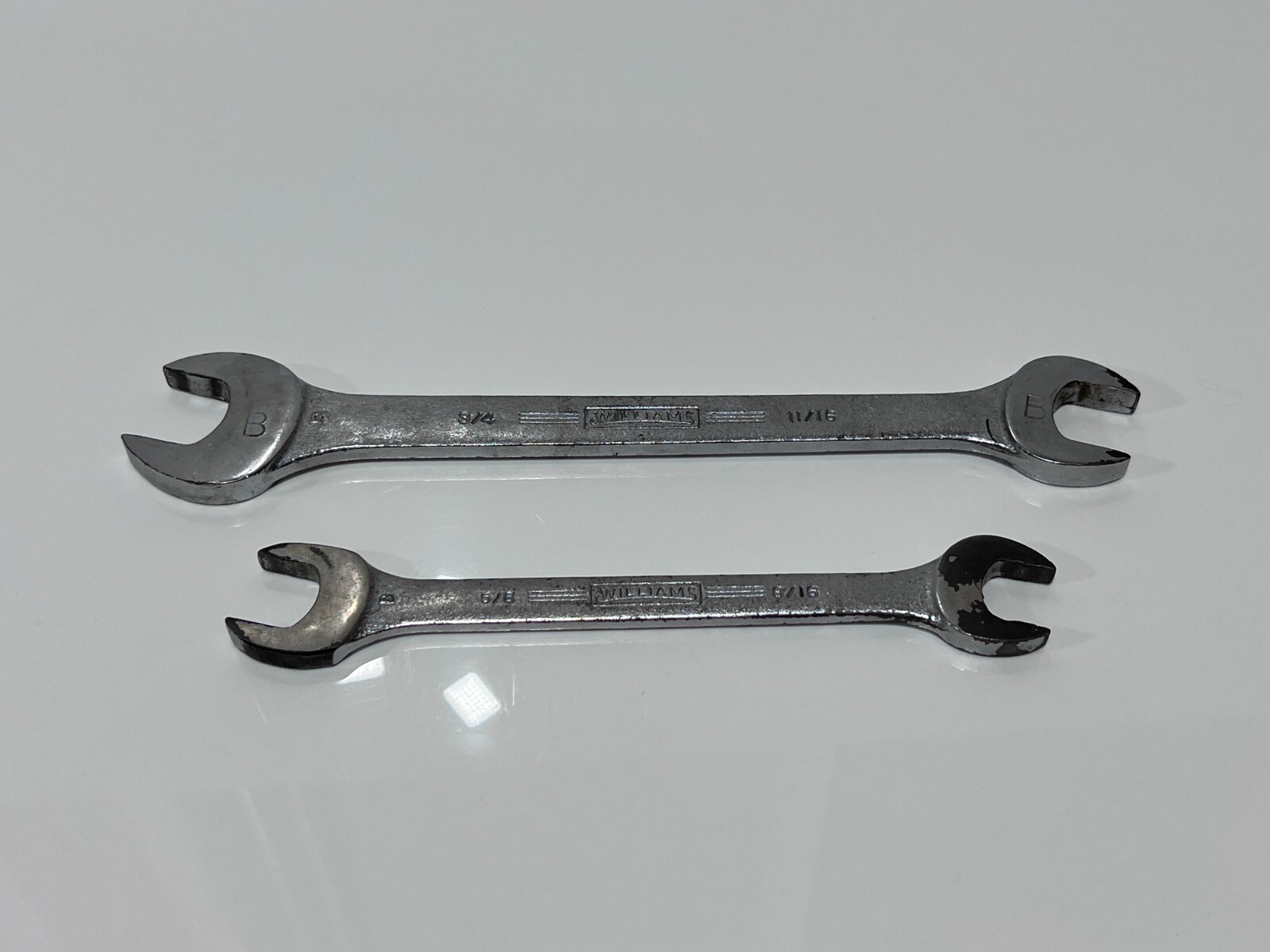Williams Tools USA 2pc Superrench SAE Double End Wrench Lot – 1029B, 1727