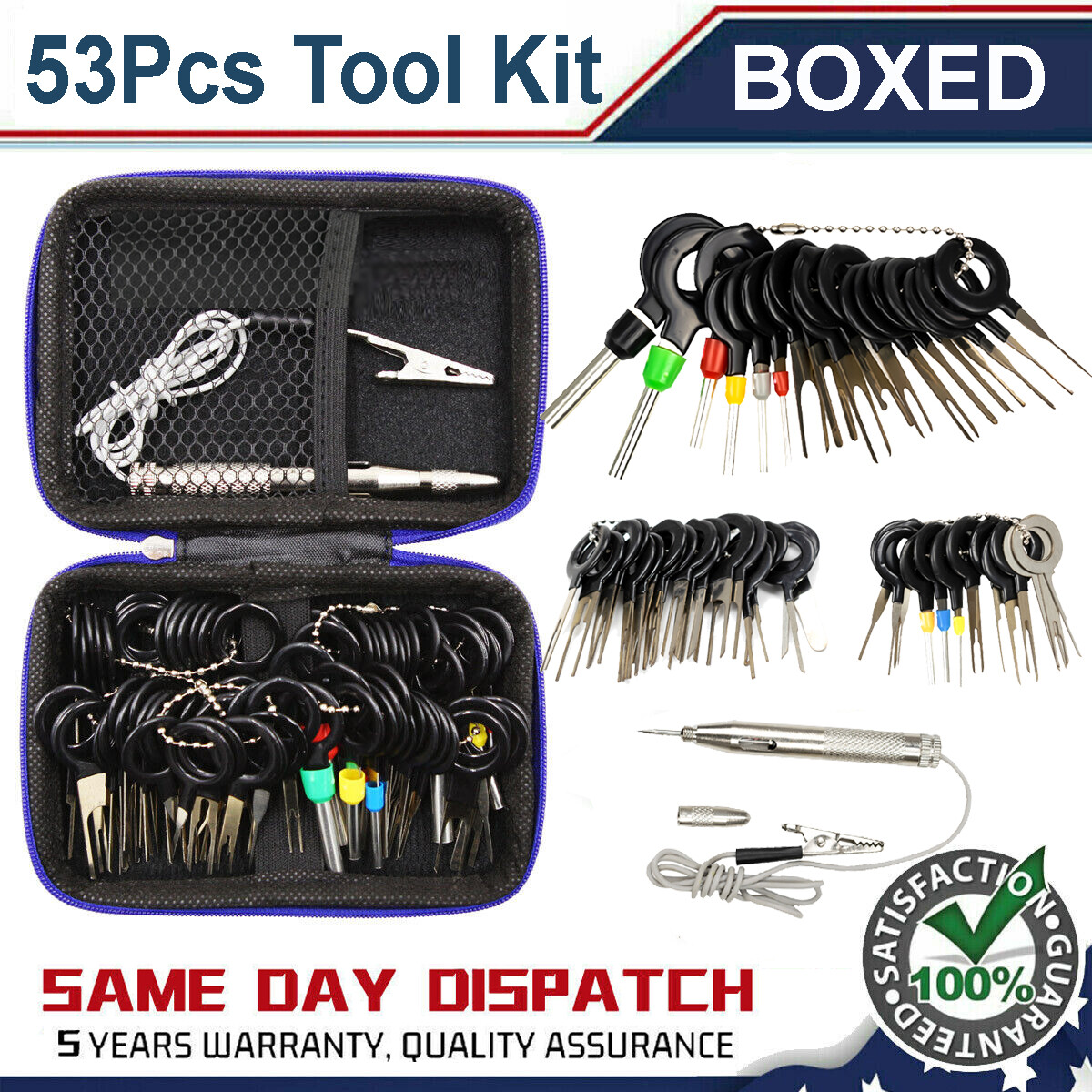 Car Terminal Removal Tool Circuit Tester Wire Extractor Pin Cable Test Connector