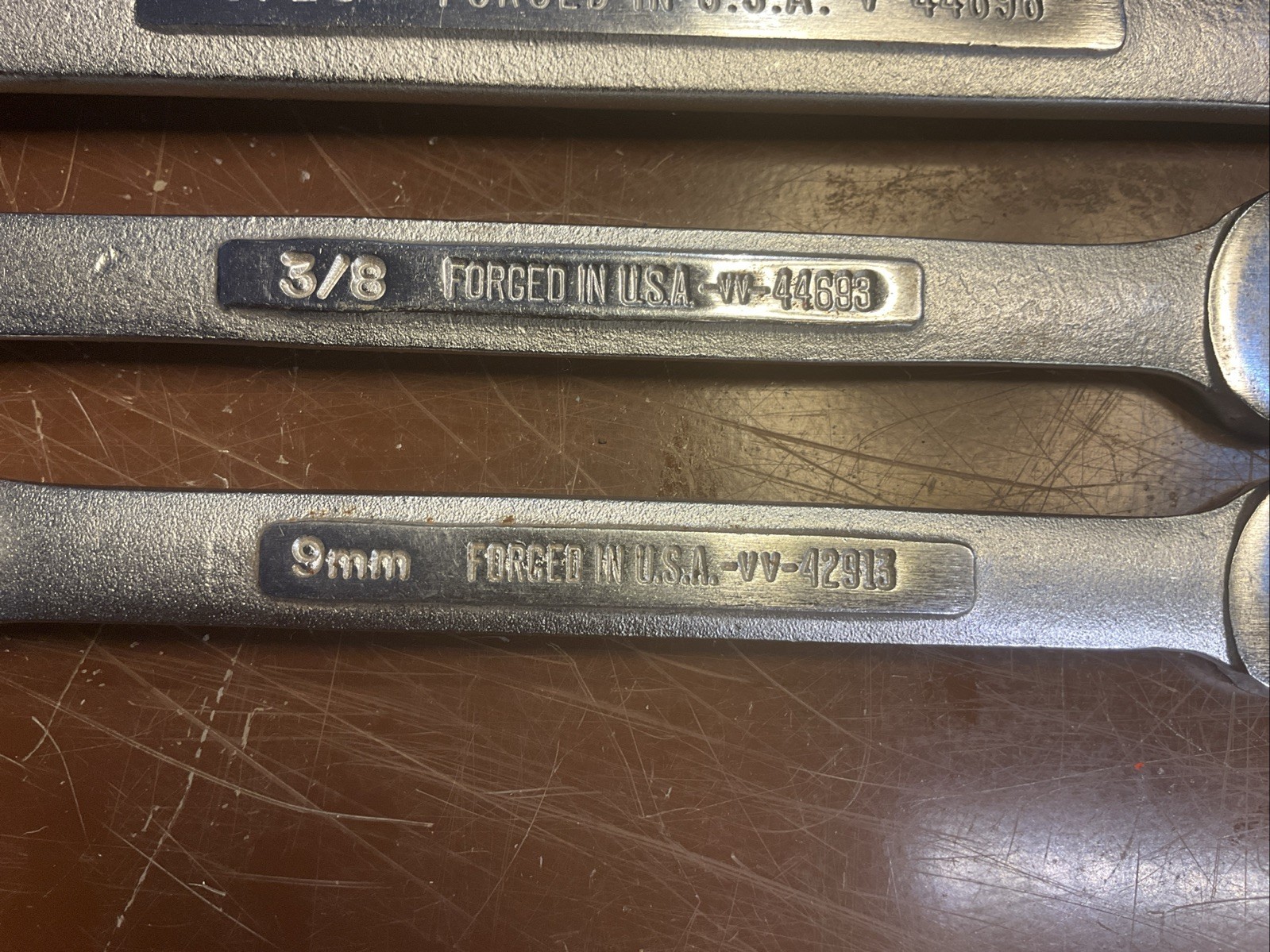 5 PC Craftsman USA Combination Set 9mm, 3/8”, 9/16”, 7/8”, & 1″ 44705 – 42913