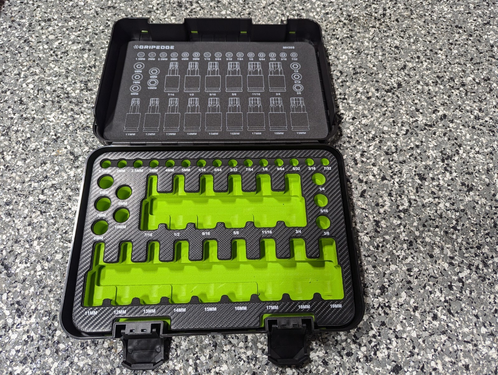 Grip Edge Tool Storage Cases ONLY Hex Torx Star Bit Socket Foam Inserts Racks