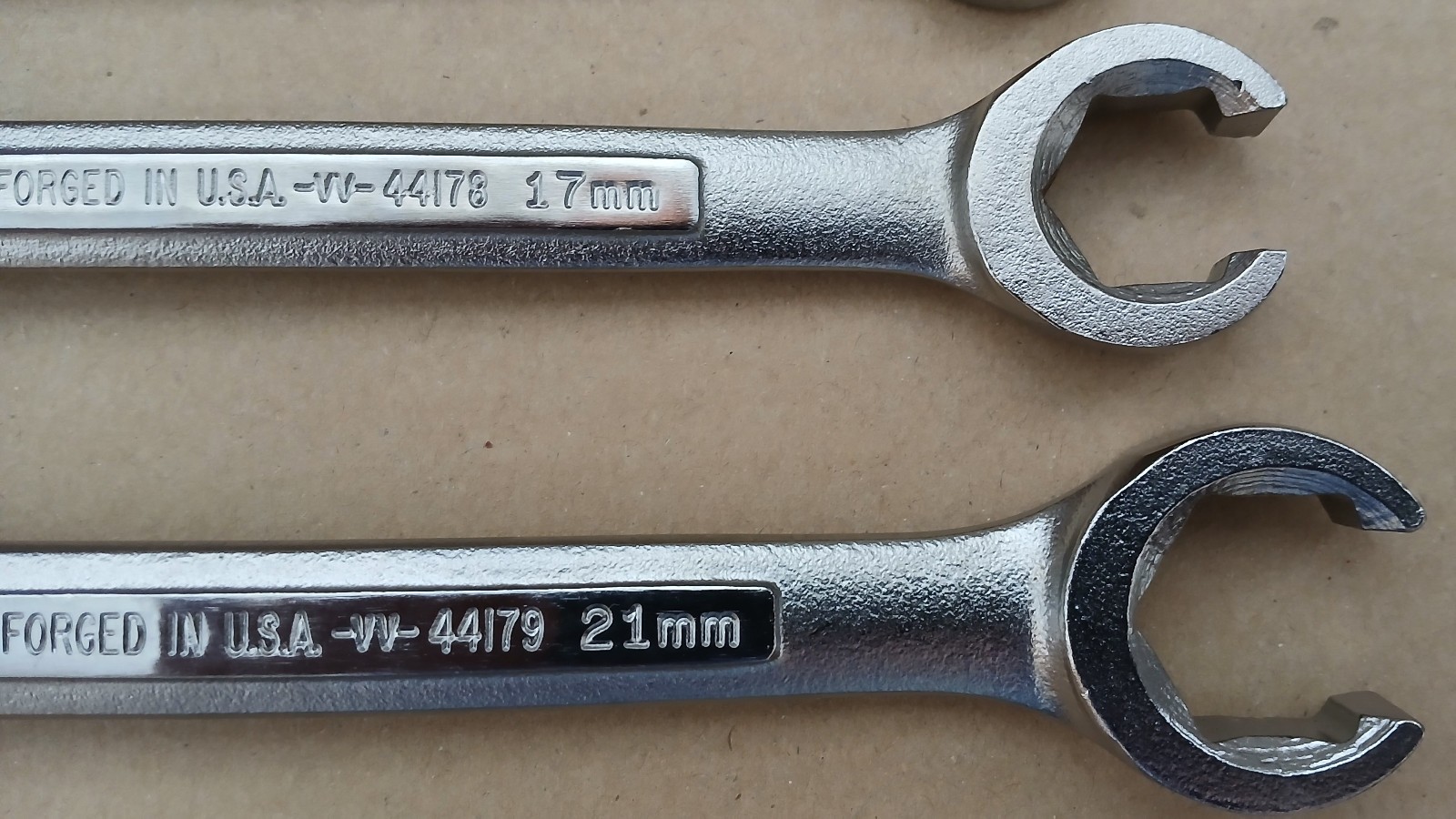 NEW CRAFTSMAN VINTAGE SEARS 5pc METRIC Flare Nut Wrench Set VA VV 9mm – 21mm USA