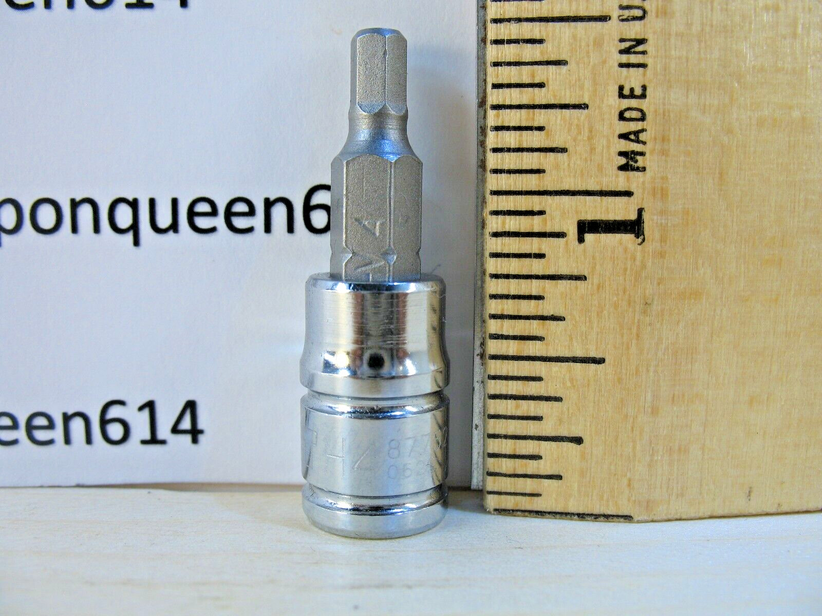 KOBALT 87752-0622, 1/4″ Drive Hex Bit Socket H4mm – Brand New