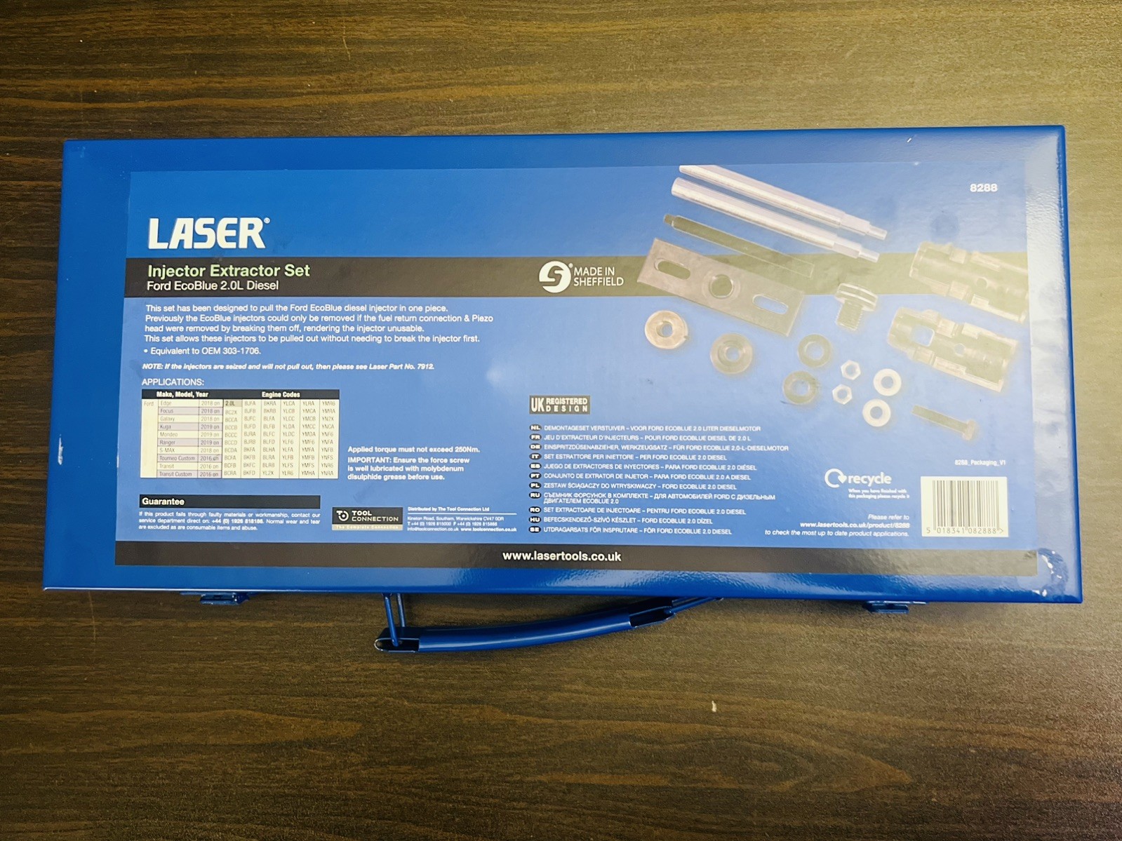 Laser 8288 Injector Extractor Set – Compatible with Ford EcoBlue 2.0 Diesel
