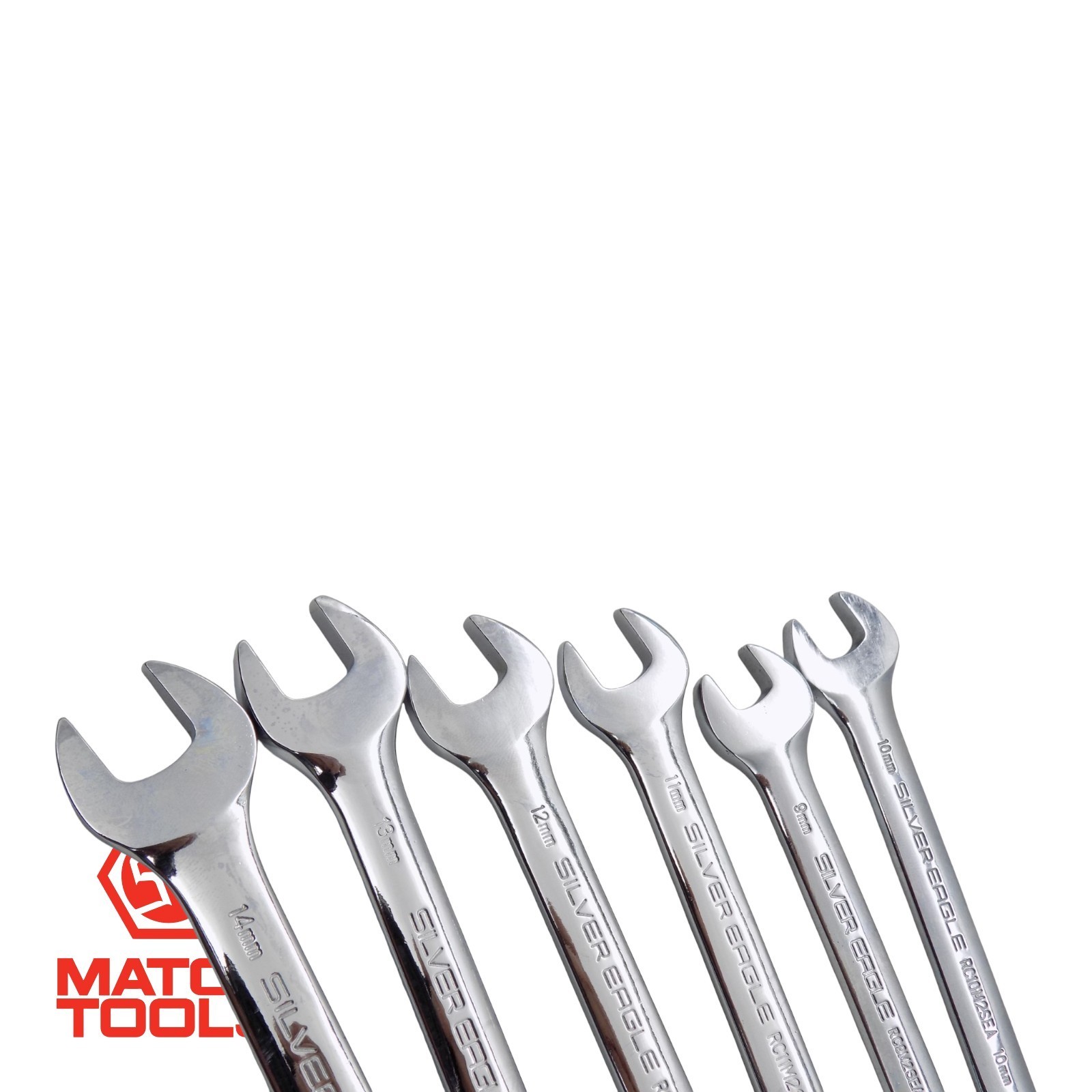 Matco 12 pc. 12 Pt. Metric Combination Wrench Set 8mm-19mm Silver Eagle NOS
