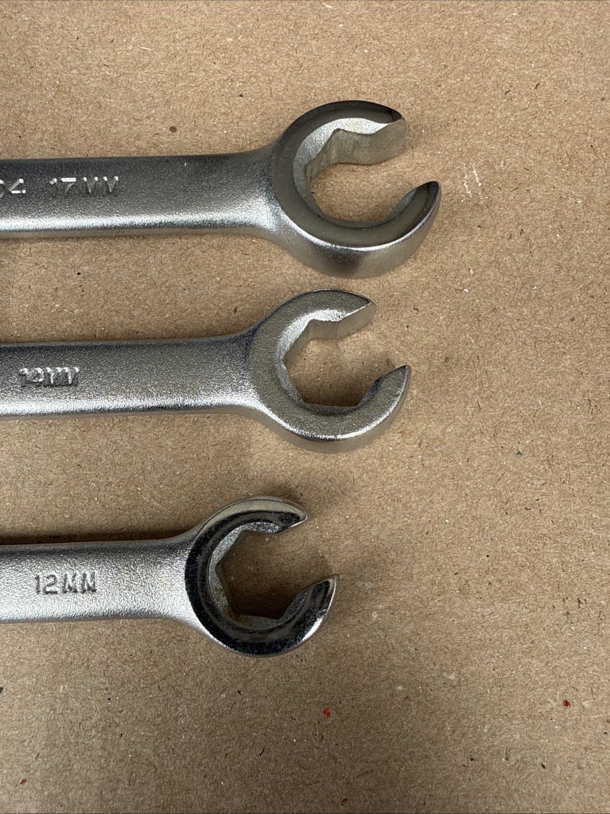 Blackhawk 3pc Metric Flare Nut / Line Wrenches 11mm – 17mm Satin Chrome USA NEW