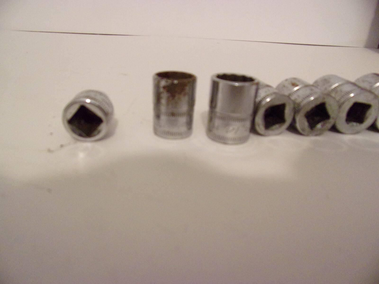 Snap-on Metric Sockets LOT OF 8 Shallow Wall 12 Point 8,13,14,15,16,17,18,19mm