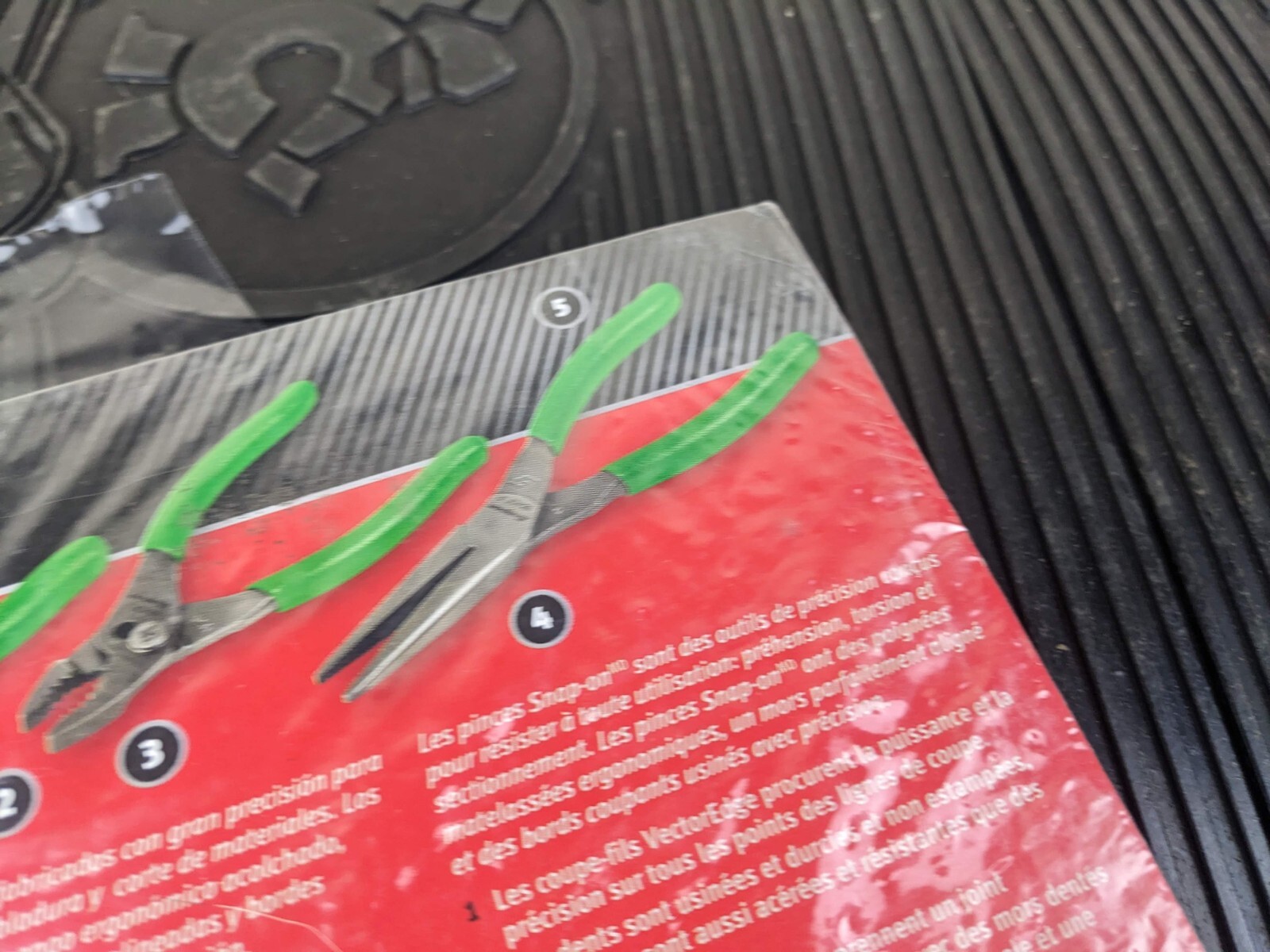 #ba856 Snap On Tray for GREEN PL305ACFG 3 Pc Plier Set 85acf, 95acf, 44acf