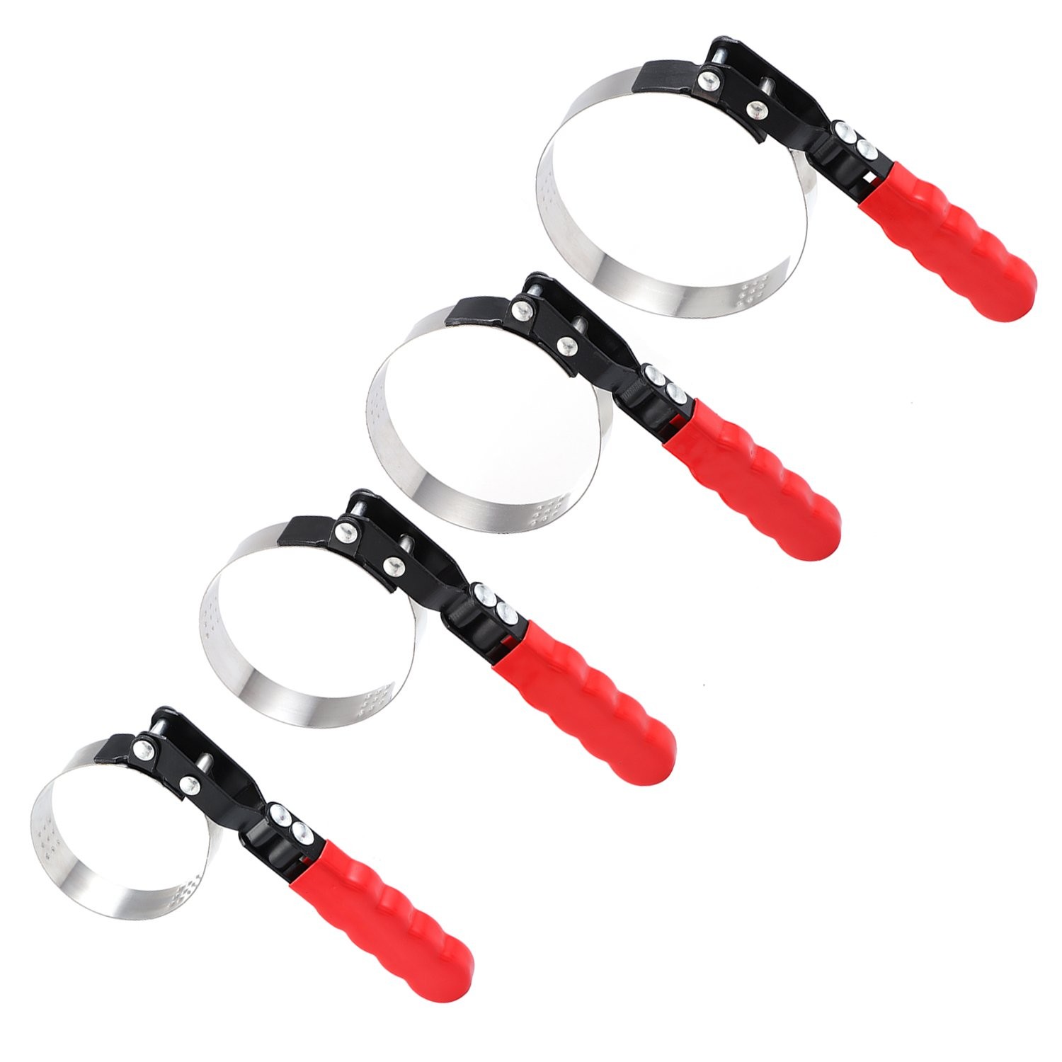 SPARKWHIZ Oil Filter Wrench Oil Filter Removal Tool Set 2-3/4″ – 5-1/4″ 4 Sizes