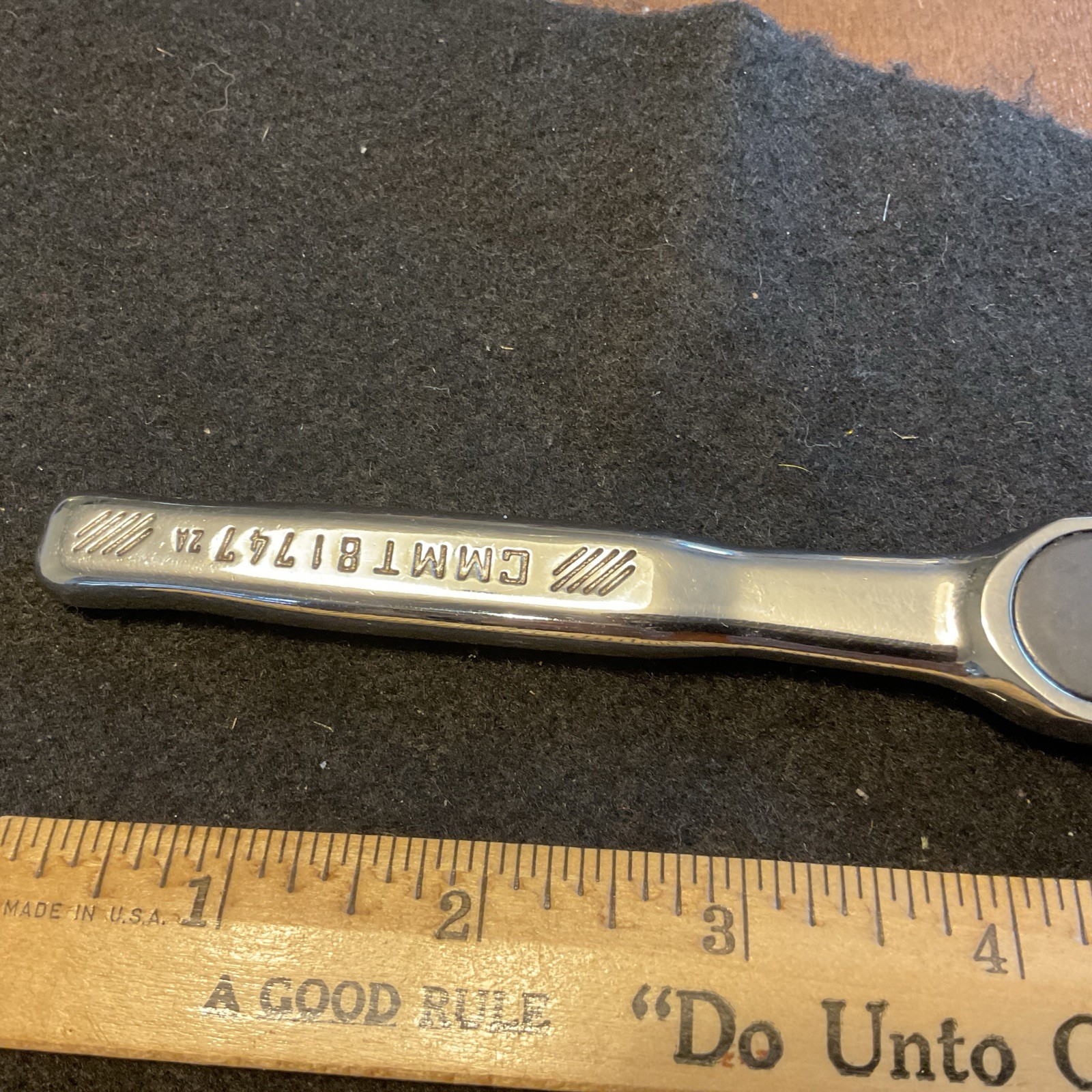 Craftsman 1/4” drive 72 tooth ratchet full polish CMMT81747 Nice!