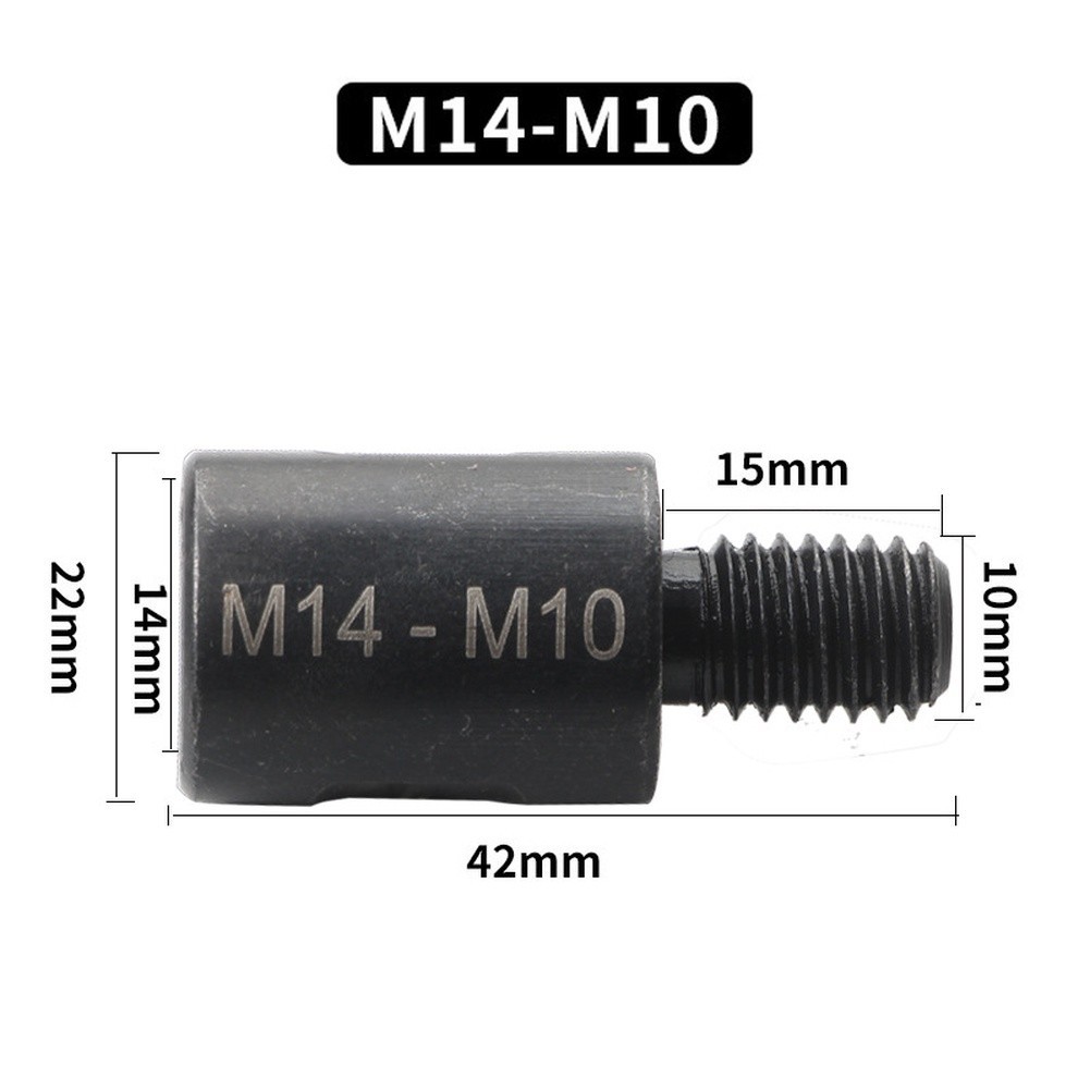 Thread Adapter Conversion Set M10 to For M14 4pcs for Angle Grinder Drill Bits