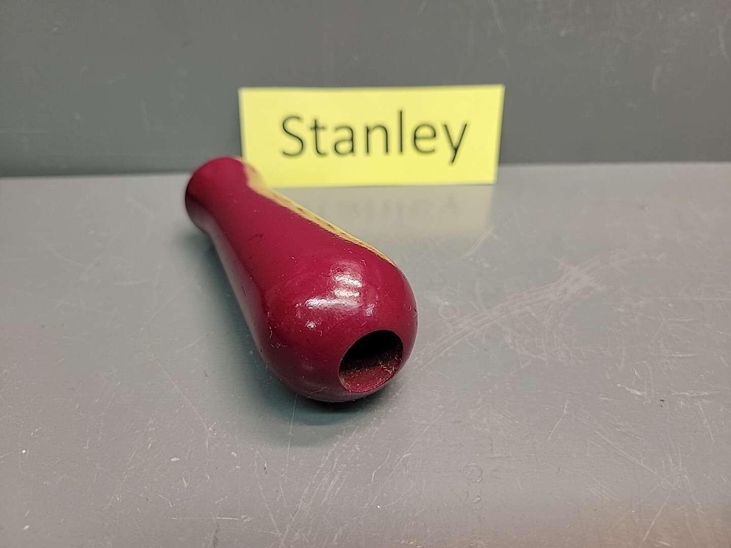 Stanley Yankee 130 68-130 Replacement Wood Burgundy Handle New Old Stock