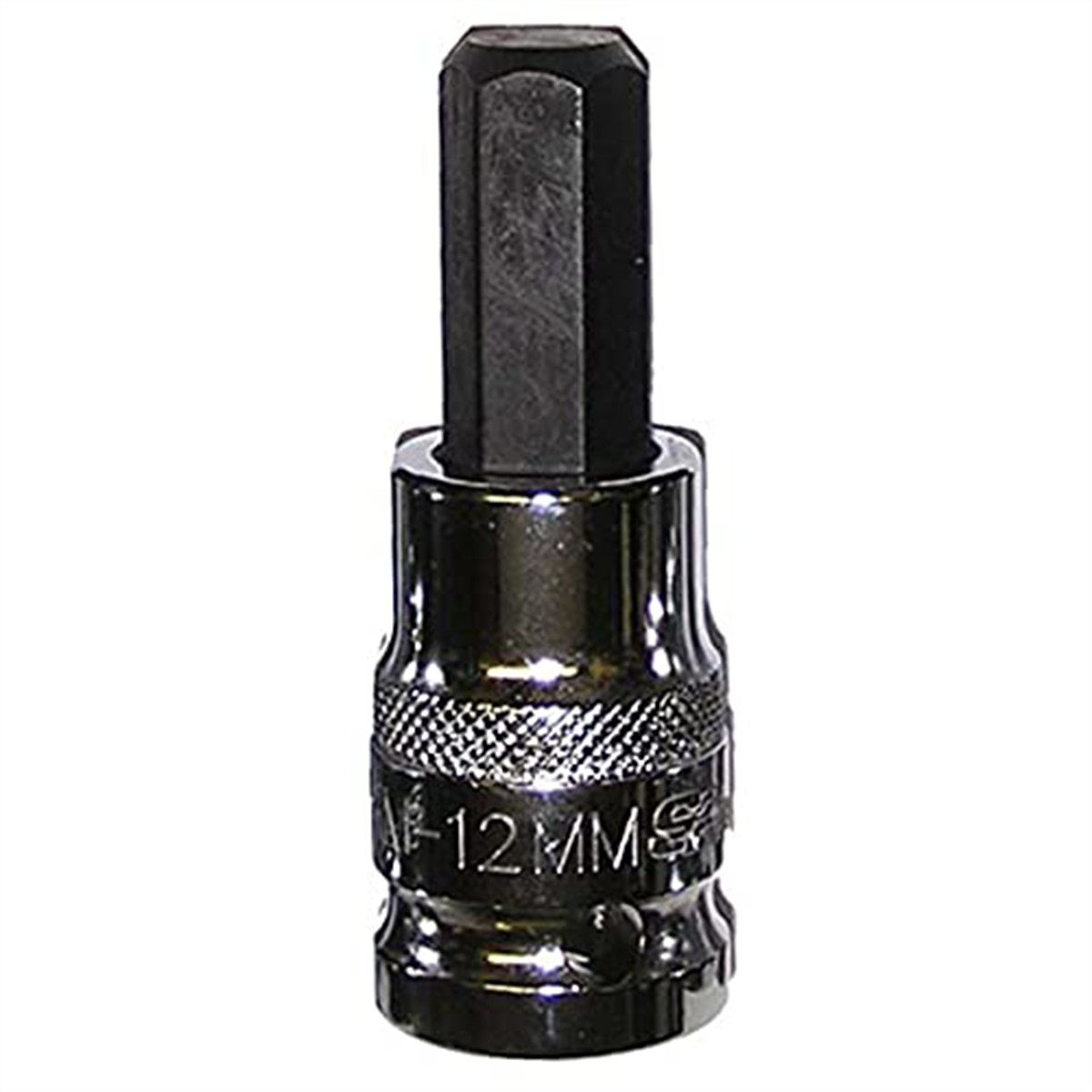 VIM Tools 12 mm Hex Bit, Chrome 1/2 Inch Square Drive Bit Holder