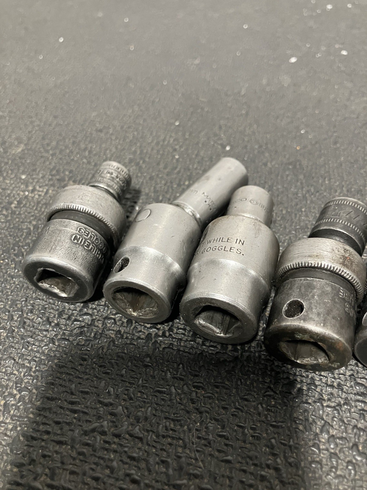 Snap On Matco Mac 3/8 Metric Impact Wobble Swivel Socket Set