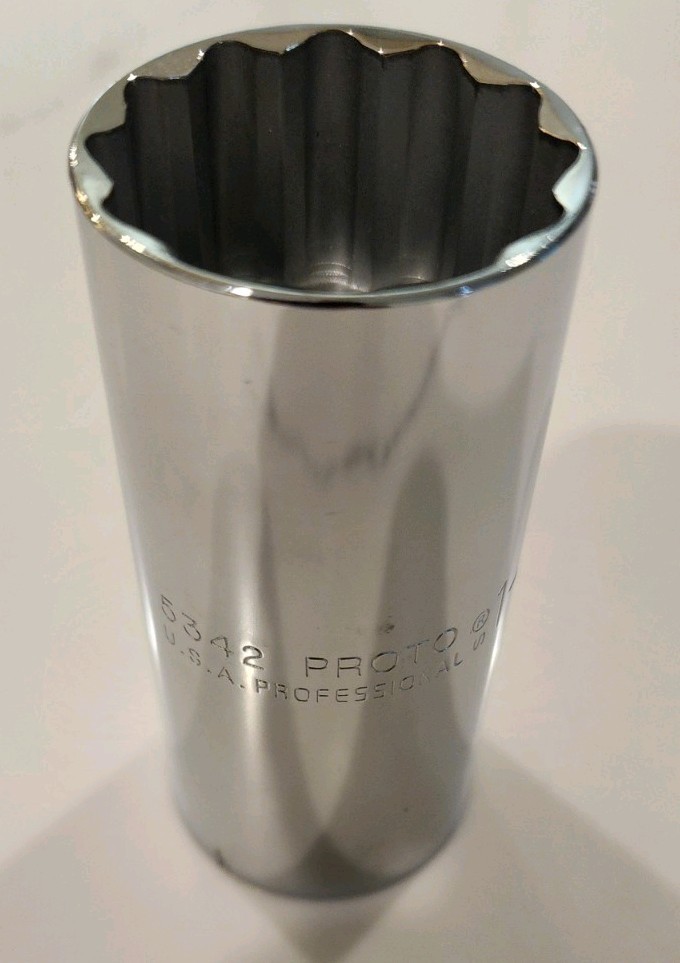 NEW! Proto 5342 1- 5/16″ Deep Socket, 1/2-Inch Drive, 12 Point