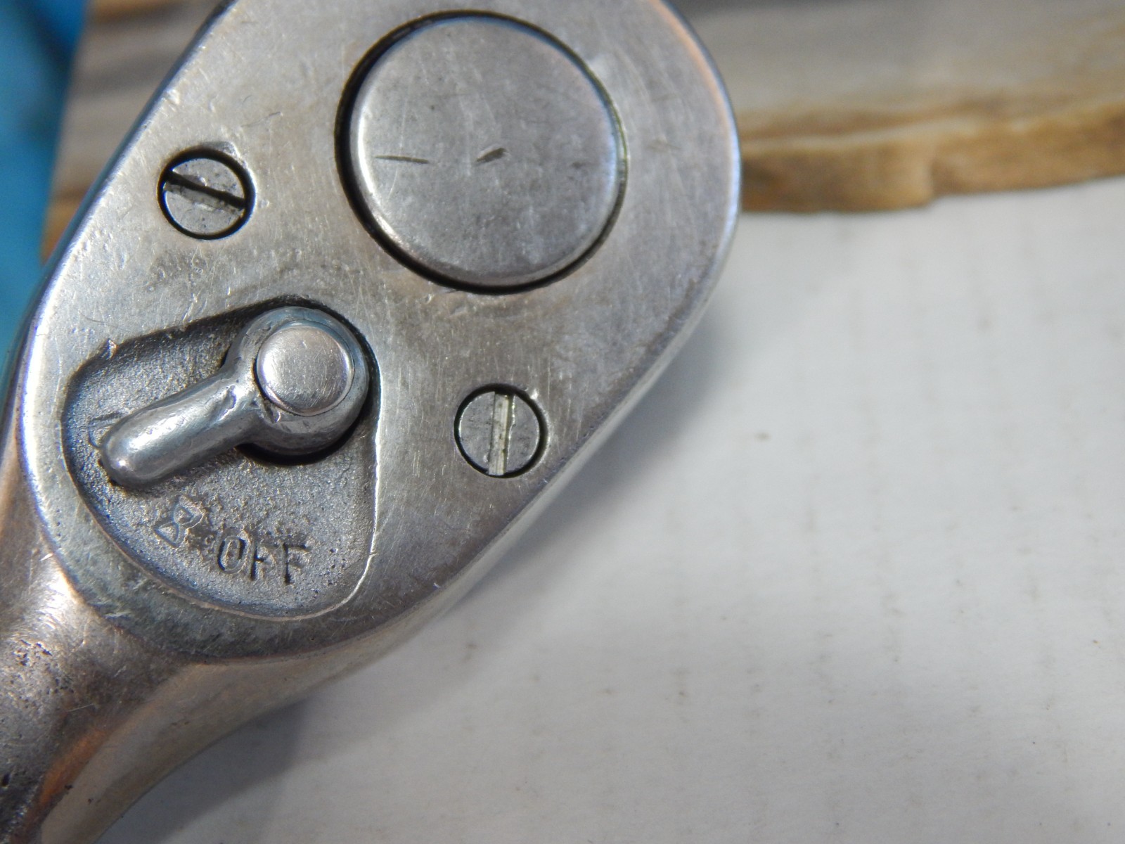 Snap on Tools 7.5″ Ratchet 3/8″ Drive, Year 1948 ,flat shank