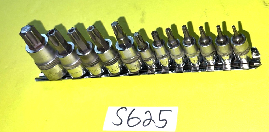 CORNWELL TOOLS 12 PIECE MULTI DRIVE TORX BIT SOCKET DRIVER SET TAMPER RESISTANT