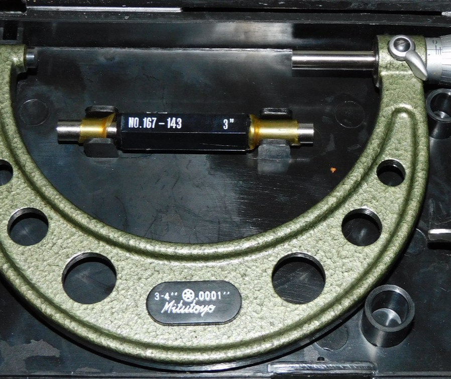 Mitutoyo 103-180 103 Series 3 to 4″ SAE Mechanical Outside Micrometer, Beautiful