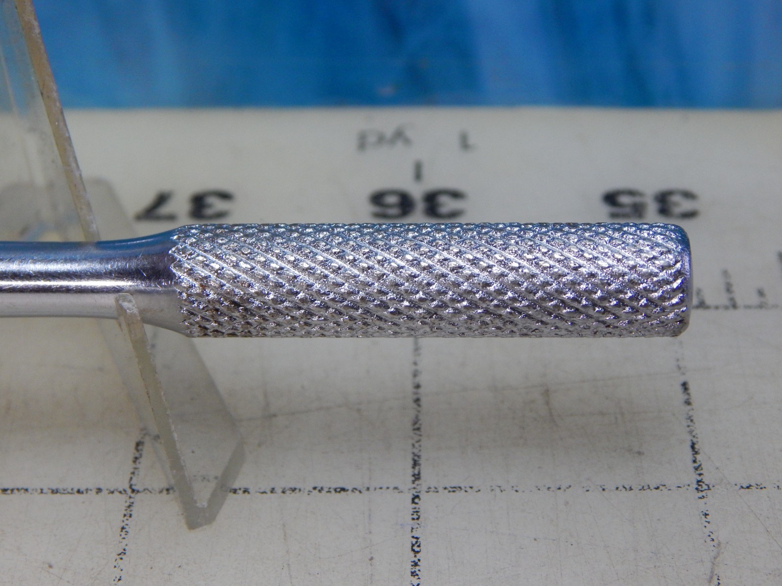 Vintage Challenger 1/4″ Drive Ratchet Knurled Handle Chrome 1060 USA 4.5″