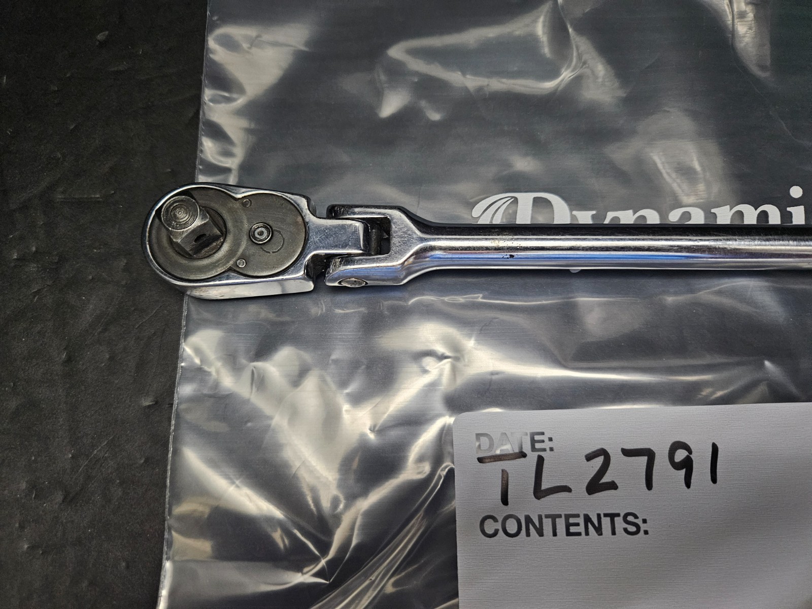 SNAP ON #F731 3/8″ DRIVE FLEX-HEAD CHROME RATCHET 11 1/4″ LONG USA (TL2791)
