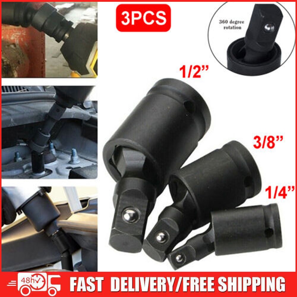 Universal Impact Socket JOINT 3/8″ 1/2″ 1/4″Drive Wobble Swivel Extension US