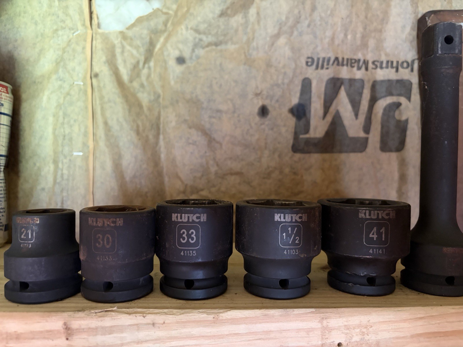 Klutch 3/4 Drive Socket Assortment
