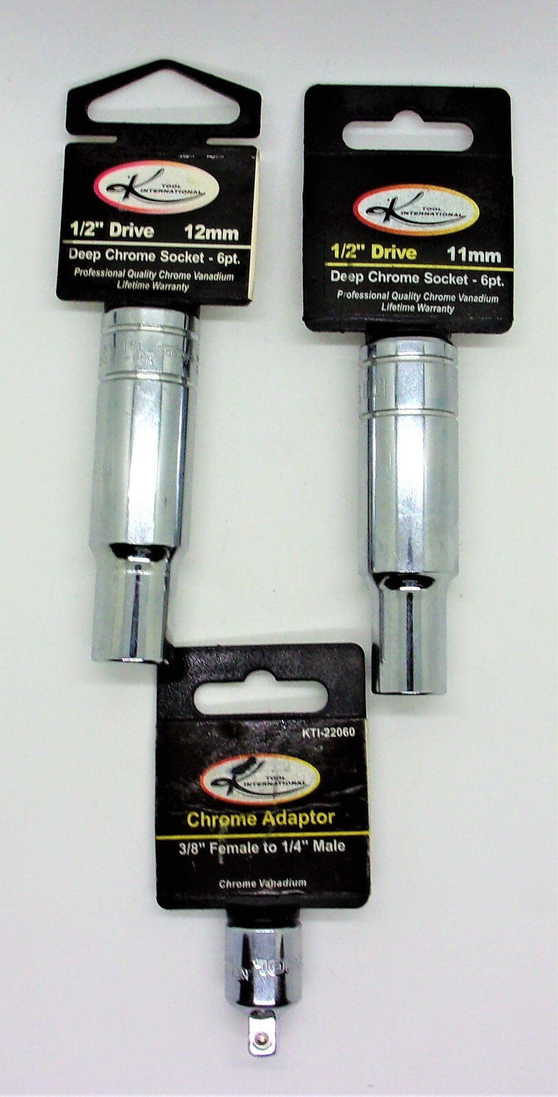 K-Tool International 1/2″ Drive 6-Point Metric Deep Sockets (Select Size)