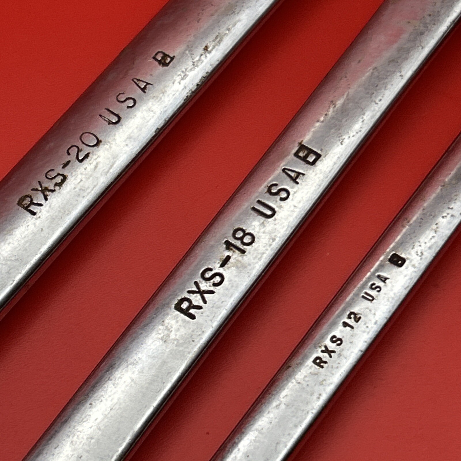 3 SNAP ON TOOLS 5/8″ 9/16″ 3/8” SAE OPEN END FLARE NUT WRENCH RXS20 RXS18 RXS12