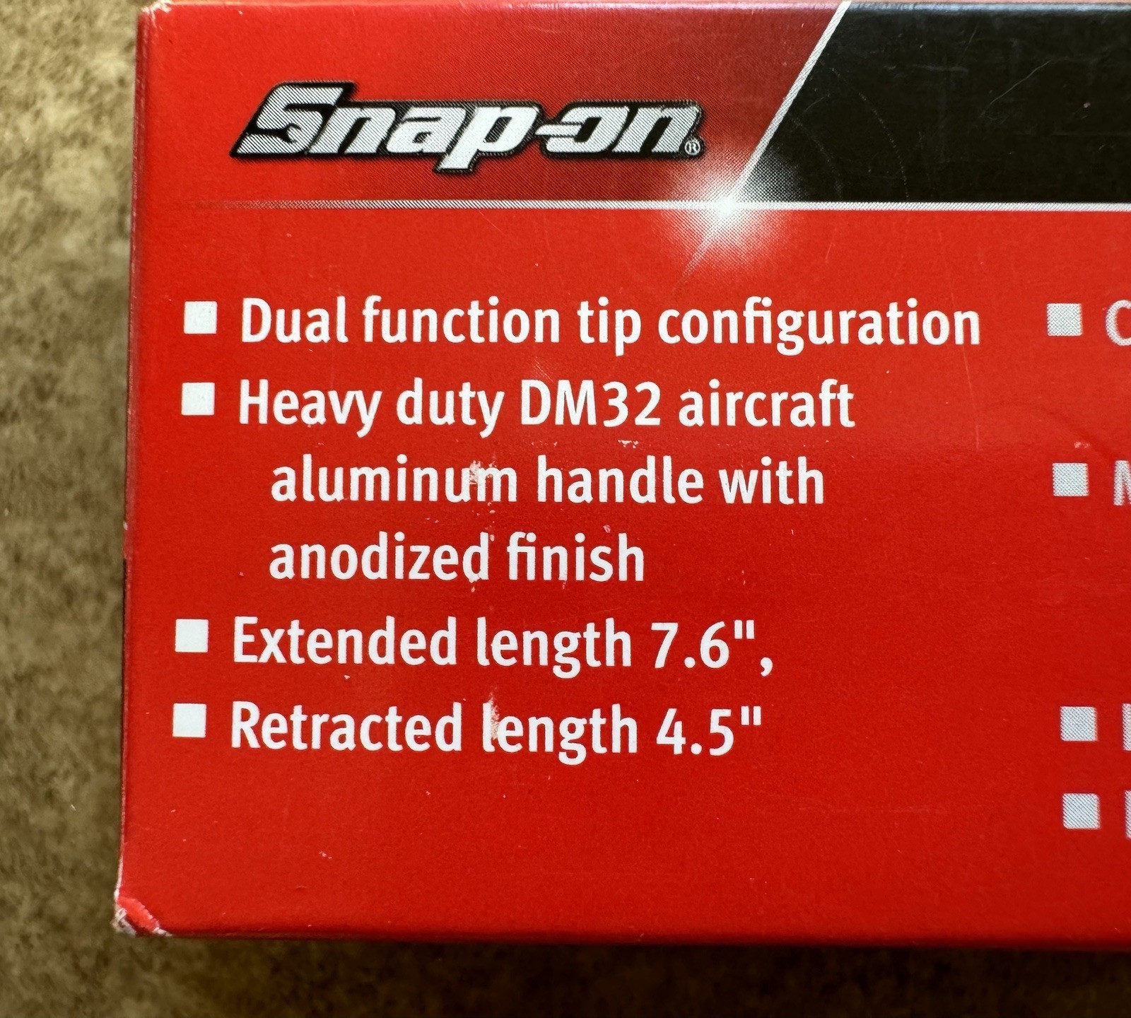 🟡 NEW Snap-On HI VIZ OTF Retractable Trim Clip Removal Tool PBFT50HV