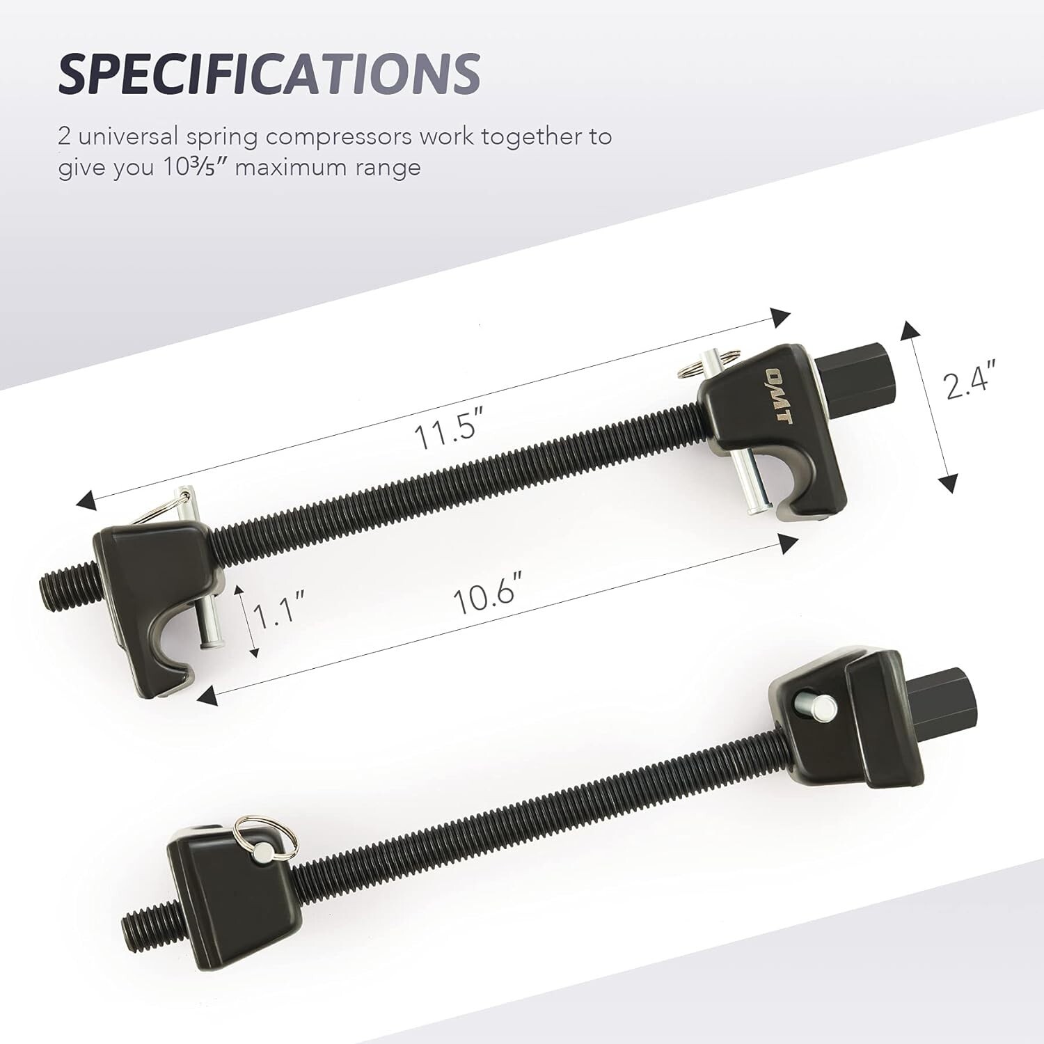 Forged Hook MacPherson Strut Coil Spring Compressor Tool – 1-Year Warranty