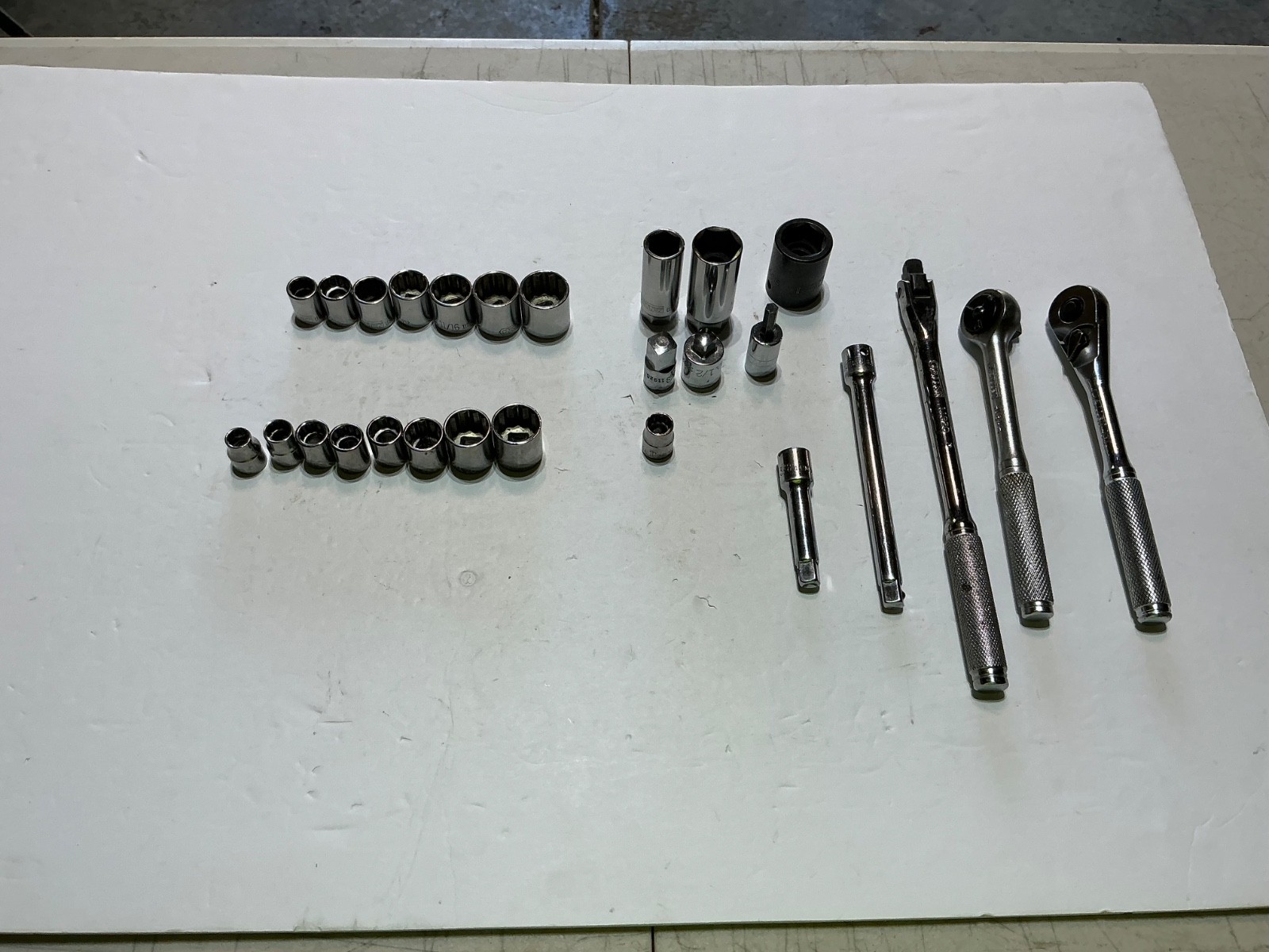 Allen Brand ratchets, sockets, extensions, breaker bar 27 pcs USA all for $50