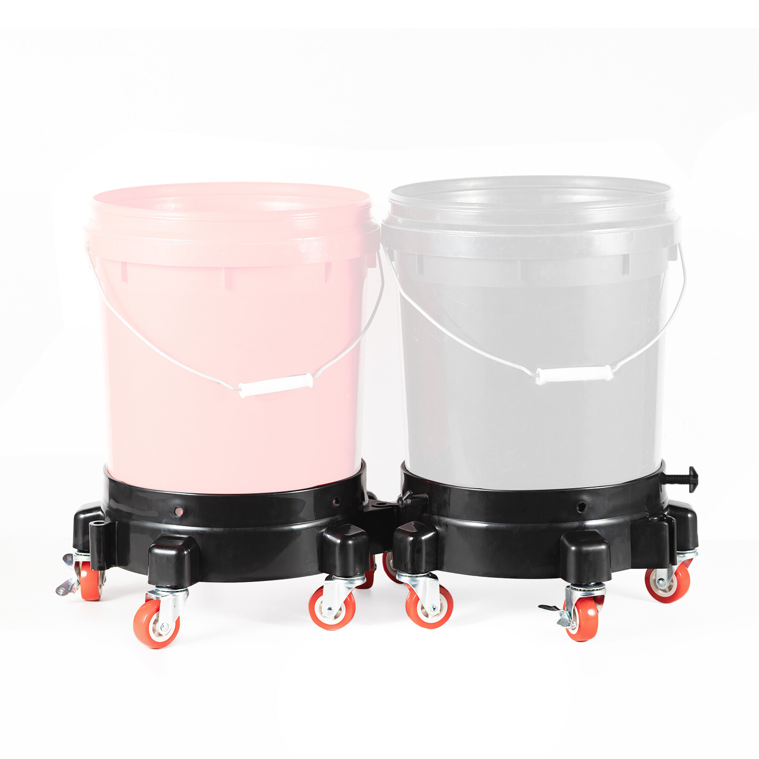 SGCB Pro 12» Bucket Dolly Easy Push Rolling 5 Roll Swivel Casters for 5 Gallon