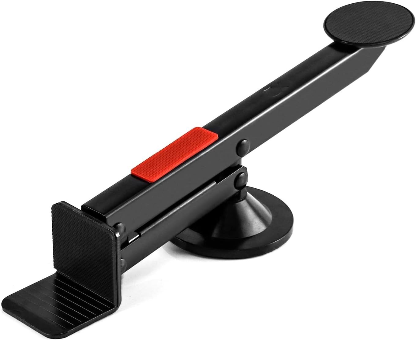 Durable Door Lifter Tool Black Metal Swivel Install Panel Carpenter Aid Strong